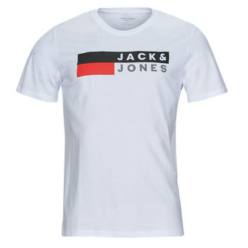 textil Herre T-shirts m. korte ærmer Jack & Jones JJECORP LOGO TEE SS O-NECK Hvid