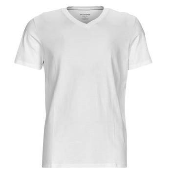 textil Herre T-shirts m. korte ærmer Jack & Jones JJEORGANIC BASIC TEE SS V-NECK Hvid