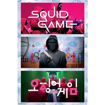 Indretning Skilte og plakater Squid Game TA8901 Rød
