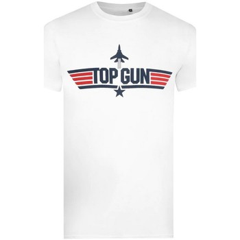 textil Herre Langærmede T-shirts Top Gun  Hvid