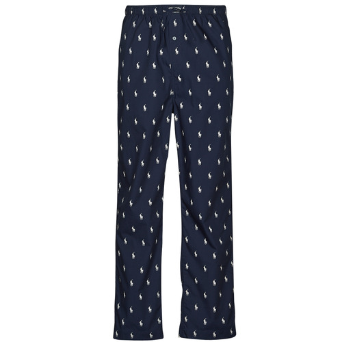 textil Herre Pyjamas / Natskjorte Polo Ralph Lauren SLEEPWEAR-PJ PANT-SLEEP-BOTTOM Marineblå / Hvid