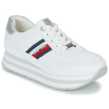 Sko Dame Lave sneakers Tom Tailor 5395502 Hvid / Sølv
