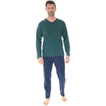 textil Herre Pyjamas / Natskjorte Christian Cane SAMY Blå