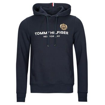 textil Herre Sweatshirts Tommy Hilfiger ICON STACK CREST  HOODY Marineblå