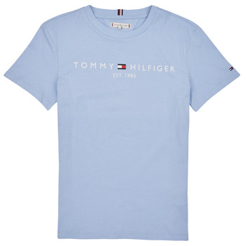 textil Børn T-shirts m. korte ærmer Tommy Hilfiger U ESSENTIAL Blå