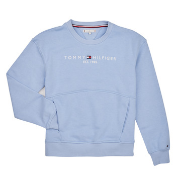textil Pige Sweatshirts Tommy Hilfiger ESSENTIAL CNK SWEATSHIRT L/S Blå