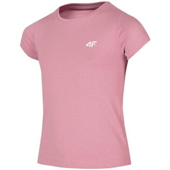 textil Pige T-shirts m. korte ærmer 4F JTSD001 Pink