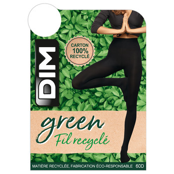 Undertøj Dame Tights / Pantyhose and Stockings DIM COLLANT OPAQUE GREEN 60D Sort