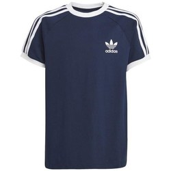 textil Herre T-shirts m. korte ærmer adidas Originals 3STRIPES Tee Marineblå