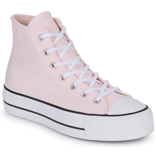 Sko Dame Høje sneakers Converse CHUCK TAYLOR ALL STAR LIFT PLATFORM SEASONAL COLOR HI Pink / Hvid / Sort