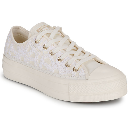 Sko Dame Lave sneakers Converse CHUCK TAYLOR ALL STAR LIFT-WHITE/EGRET/EGRET Hvid