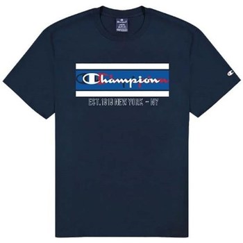 textil Herre T-shirts m. korte ærmer Champion 217278BS503 Marineblå