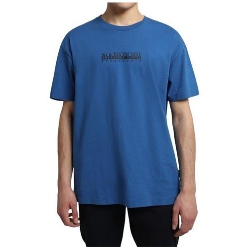 textil Herre T-shirts m. korte ærmer Napapijri Sbox 3 Blå