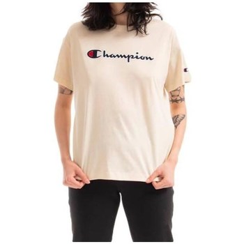 textil Dame T-shirts m. korte ærmer Champion 115351YS015 Beige
