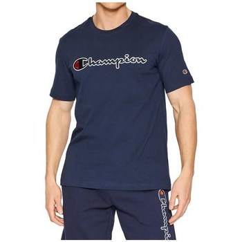 textil Herre T-shirts m. korte ærmer Champion 217814BS538 Marineblå