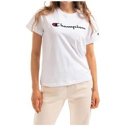 textil Dame T-shirts m. korte ærmer Champion 115351WW001 Hvid