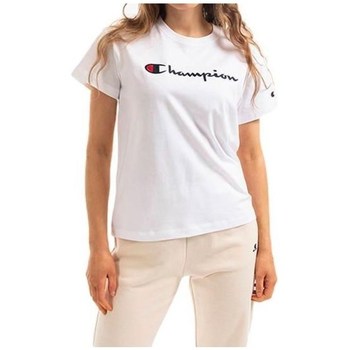 textil Dame T-shirts m. korte ærmer Champion 115351WW001 Hvid