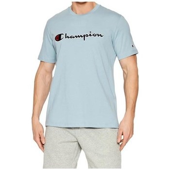 textil Herre T-shirts m. korte ærmer Champion 217814BS096 Blå