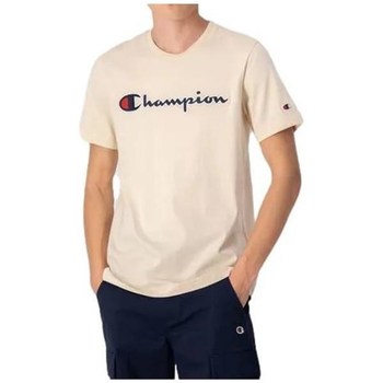 textil Herre T-shirts m. korte ærmer Champion 217814YS015 Beige