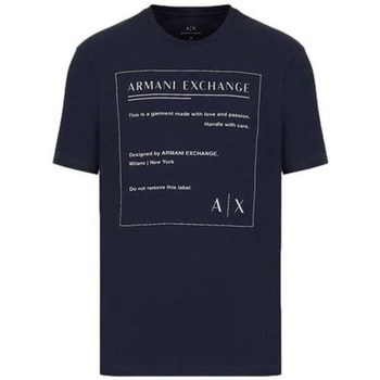 textil Herre T-shirts m. korte ærmer Emporio Armani 3LZTHDZJH4Z15BA Marineblå