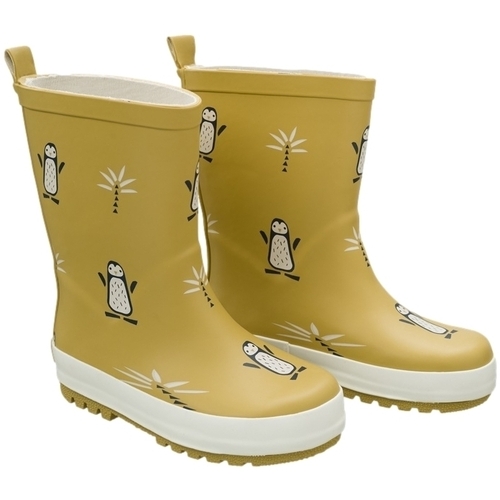 Sko Børn Støvler Fresk Penguin Rain Boots - Mustard Gul