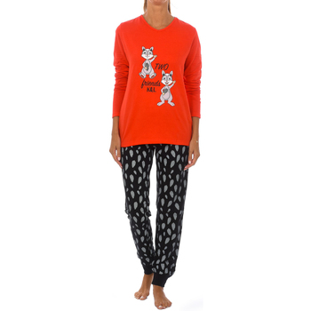 textil Dame Pyjamas / Natskjorte Kisses And Love KL45188 Rød
