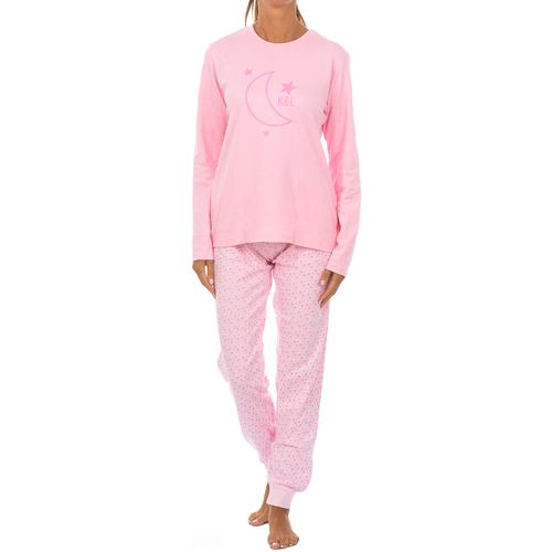 textil Dame Pyjamas / Natskjorte Kisses&Love KL45192 Flerfarvet