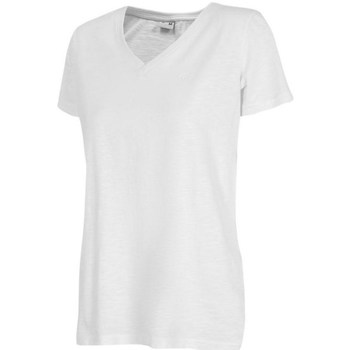 textil Dame T-shirts m. korte ærmer 4F TSD352 Hvid