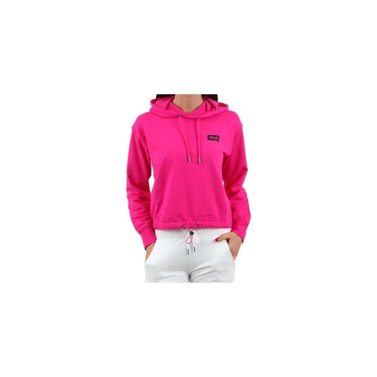 textil Dame Sweatshirts Fila Burdur Cropped Hoody Pink