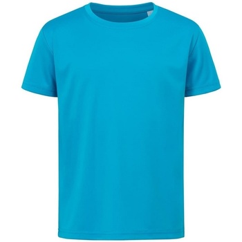 textil Børn T-shirts m. korte ærmer Stedman  Blå