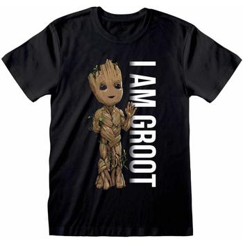 textil Langærmede T-shirts Guardians Of The Galaxy  Sort