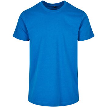textil Herre Langærmede T-shirts Build Your Brand BB010 Blå