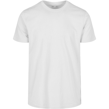 textil Herre Langærmede T-shirts Build Your Brand BB010 Hvid
