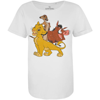 textil Dame Langærmede T-shirts The Lion King  Hvid
