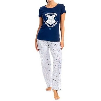 textil Dame Pyjamas / Natskjorte Harry Potter  Blå