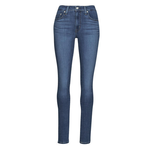 textil Dame Jeans - skinny Levi's 721 HIGH RISE SKINNY Blå