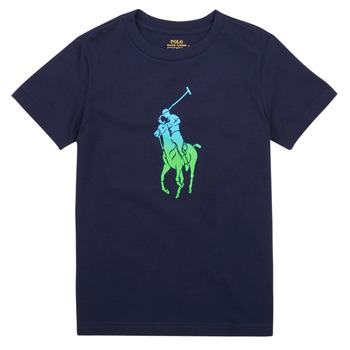 textil Dreng T-shirts m. korte ærmer Polo Ralph Lauren SS CN M1-KNIT SHIRTS-T-SHIRT Marineblå