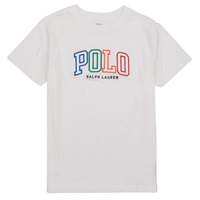 textil Pige T-shirts m. korte ærmer Polo Ralph Lauren SSCNM4-KNIT SHIRTS- Hvid