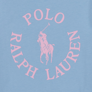 Polo Ralph Lauren SS GRAPHIC T-KNIT SHIRTS-T-SHIRT Blå / Himmelblå / Pink