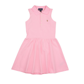 textil Pige Korte kjoler Polo Ralph Lauren SL POLO DRES-DRESSES-DAY DRESS Pink