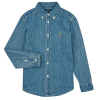 textil Børn Skjorter m. lange ærmer Polo Ralph Lauren LS BD-TOPS-SHIRT Blå