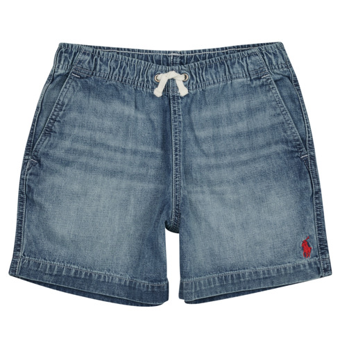 textil Dreng Shorts Polo Ralph Lauren PREPSTER SHT-SHORTS-FLAT FRONT Blå / Medium