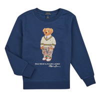 textil Dreng Sweatshirts Polo Ralph Lauren LS CN-KNIT SHIRTS-SWEATSHIRT Marineblå