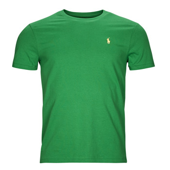textil Herre T-shirts m. korte ærmer Polo Ralph Lauren T-SHIRT AJUSTE EN COTON Grøn / Grøn