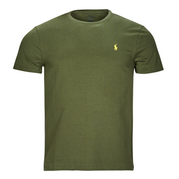 textil Herre T-shirts m. korte ærmer Polo Ralph Lauren T-SHIRT AJUSTE EN COTON Kaki / Mørk / Salvie