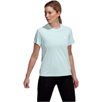 textil Dame T-shirts m. korte ærmer adidas Originals CAMISETA RUNNING MUJER  HL1456 Blå