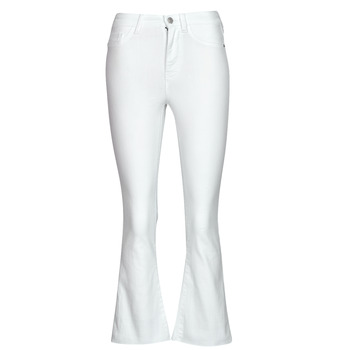textil Dame Jeans med vide ben Noisy May NMSALLIE HW KICK FLARED JEANS VI163BW S* Hvid