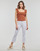 textil Dame Jeans med vide ben Noisy May NMSALLIE HW KICK FLARED JEANS VI163BW S* Hvid