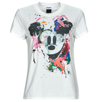 textil Dame T-shirts m. korte ærmer Desigual TS_MICKEY CRASH Hvid / Flerfarvet