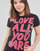 textil Dame T-shirts m. korte ærmer Desigual TS_LOVE ALL YOU ARE Sort / Flerfarvet